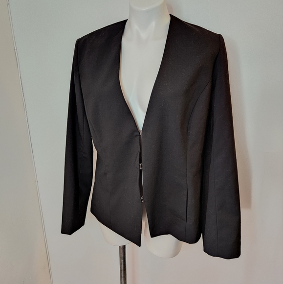 Of Mercer Long Sleeve Wool-Blend Blazer 14 - Picture 2 of 6